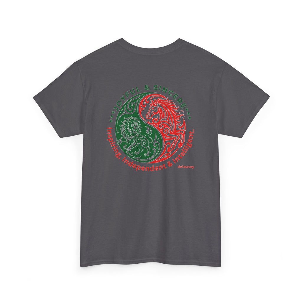 Zodiac Yin-Yang Tee — Joyful & Sincere Aries-Taurus Birthday Shirt