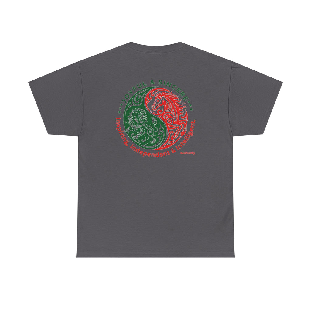 Zodiac Yin-Yang Tee — Joyful & Sincere Aries-Taurus Birthday Shirt