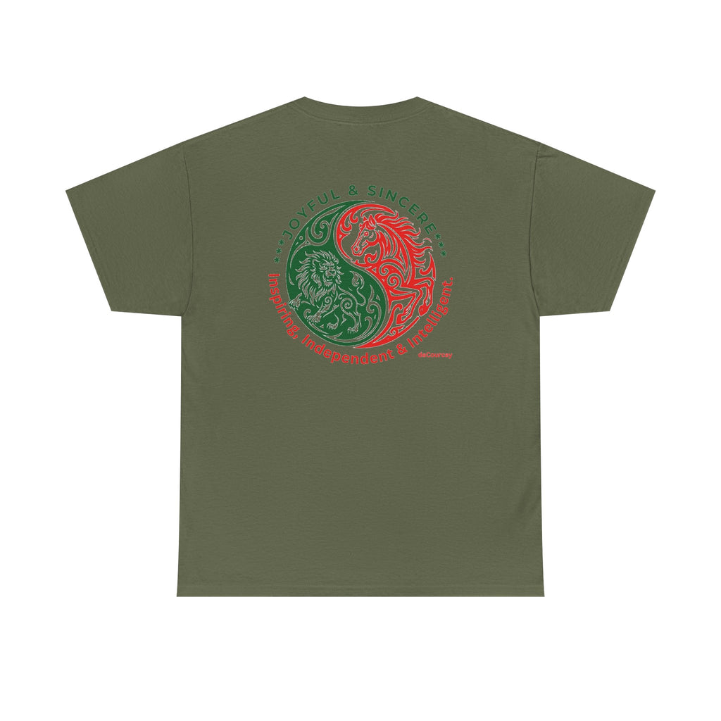 Zodiac Yin-Yang Tee — Joyful & Sincere Aries-Taurus Birthday Shirt