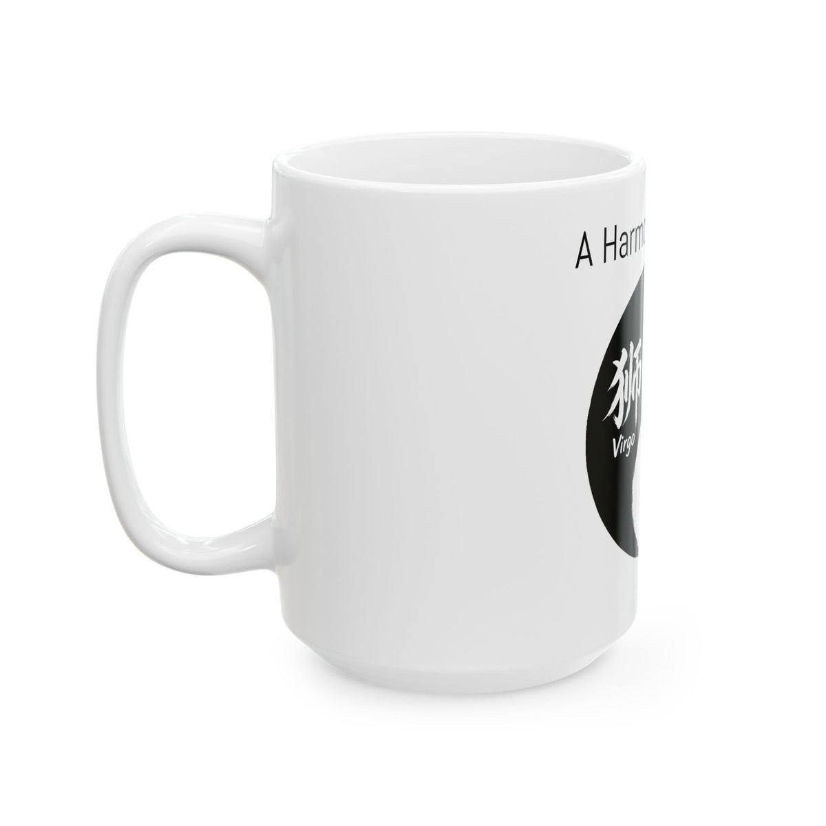 Virgo & Horse Yin Yang Ceramic Mug — "A Harmonious Spirit" Horoscope Zodiac Coffee Cup (11oz/15oz)