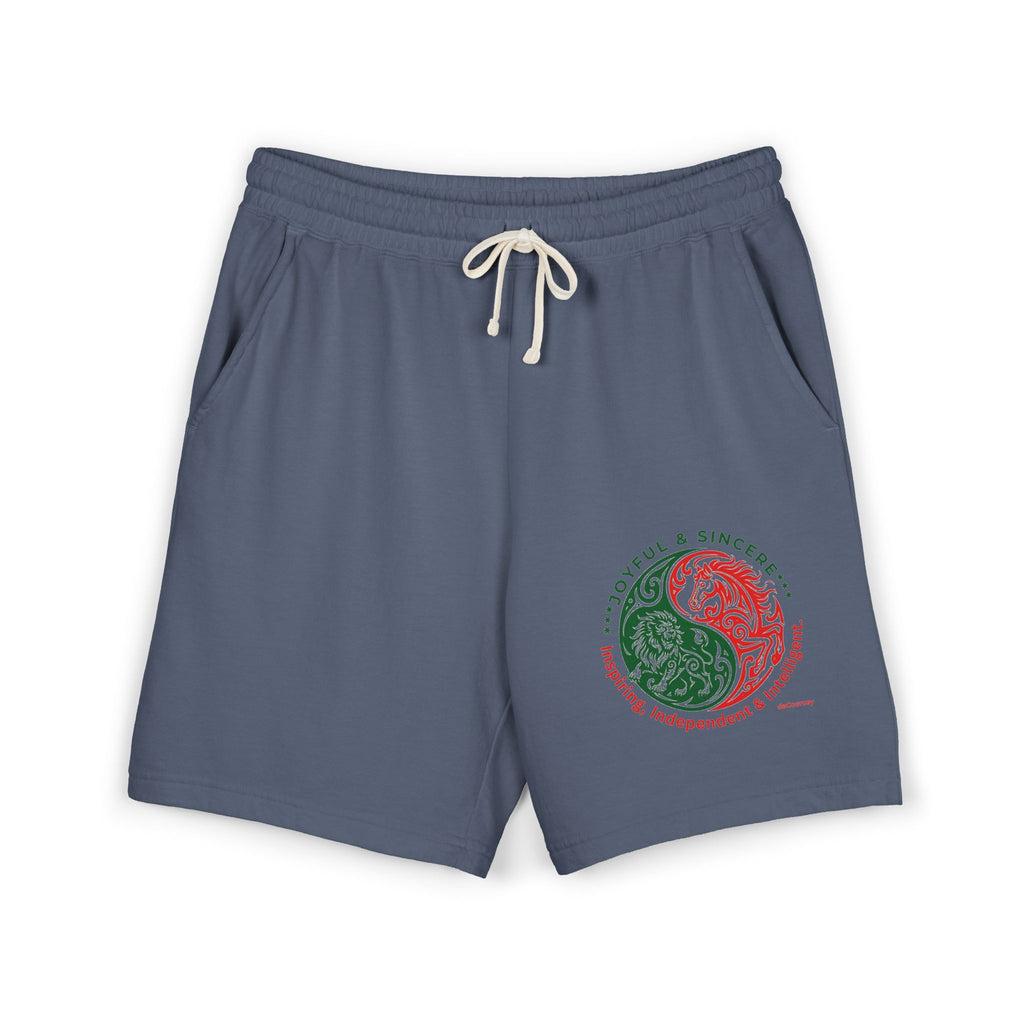 Fleece Sweat Shorts — Grateful & Sincere Yin-Yang Graphic