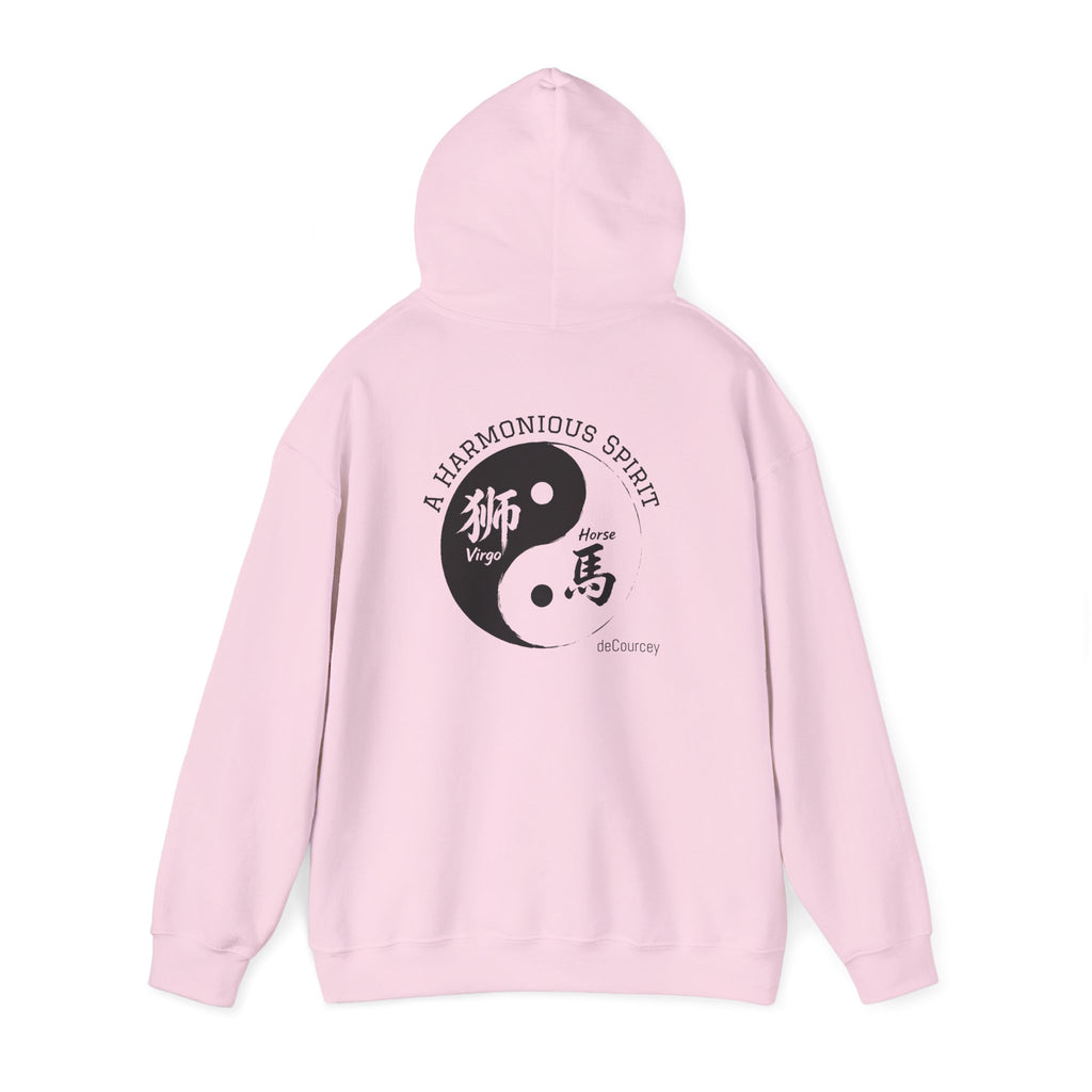 Yin Yang Zodiac Hoodie — Horse & Goat Chinese Zodiac Spiritual Sweatshirt