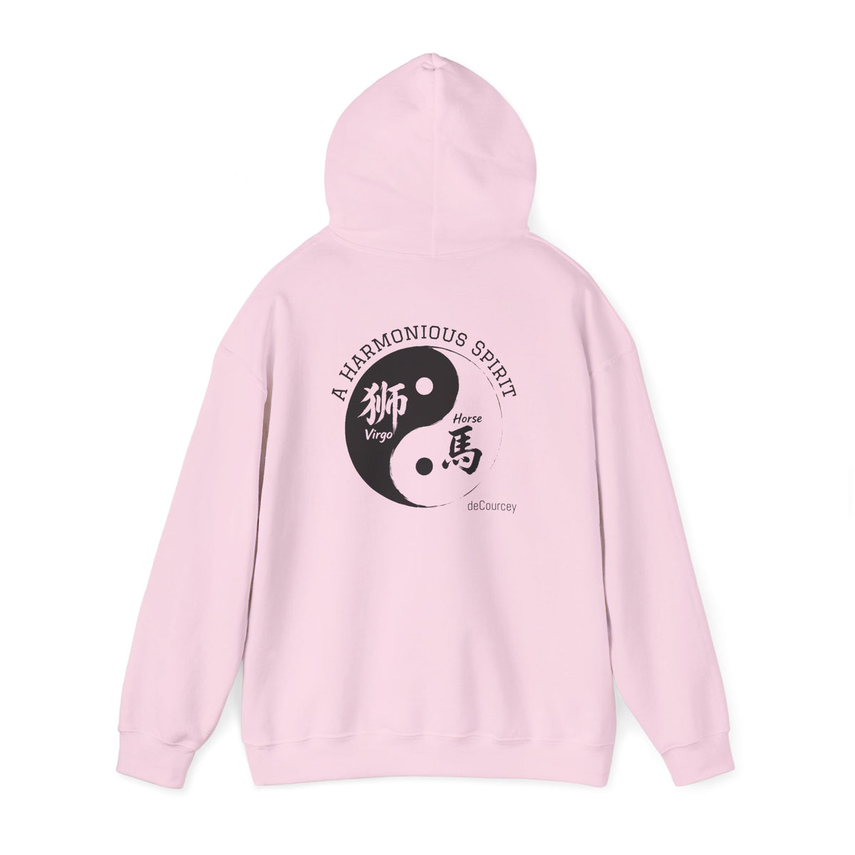 Yin Yang Zodiac Hoodie — Horse & Goat Chinese Zodiac Spiritual Sweatshirt