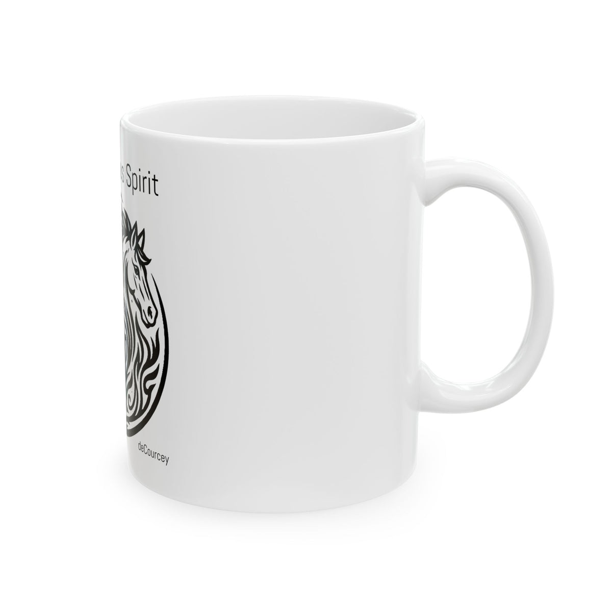 A Harmonious Spirit Mug — Yin Yang Horse & Maiden Ceramic Coffee Cup (11oz, 15oz)