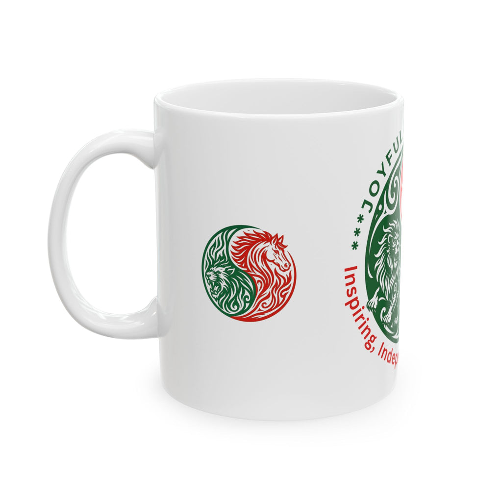 Joyful & Sincere Zodiac Yin-Yang Mug — Inspiring, Independent & Intelligent (11oz/15oz)