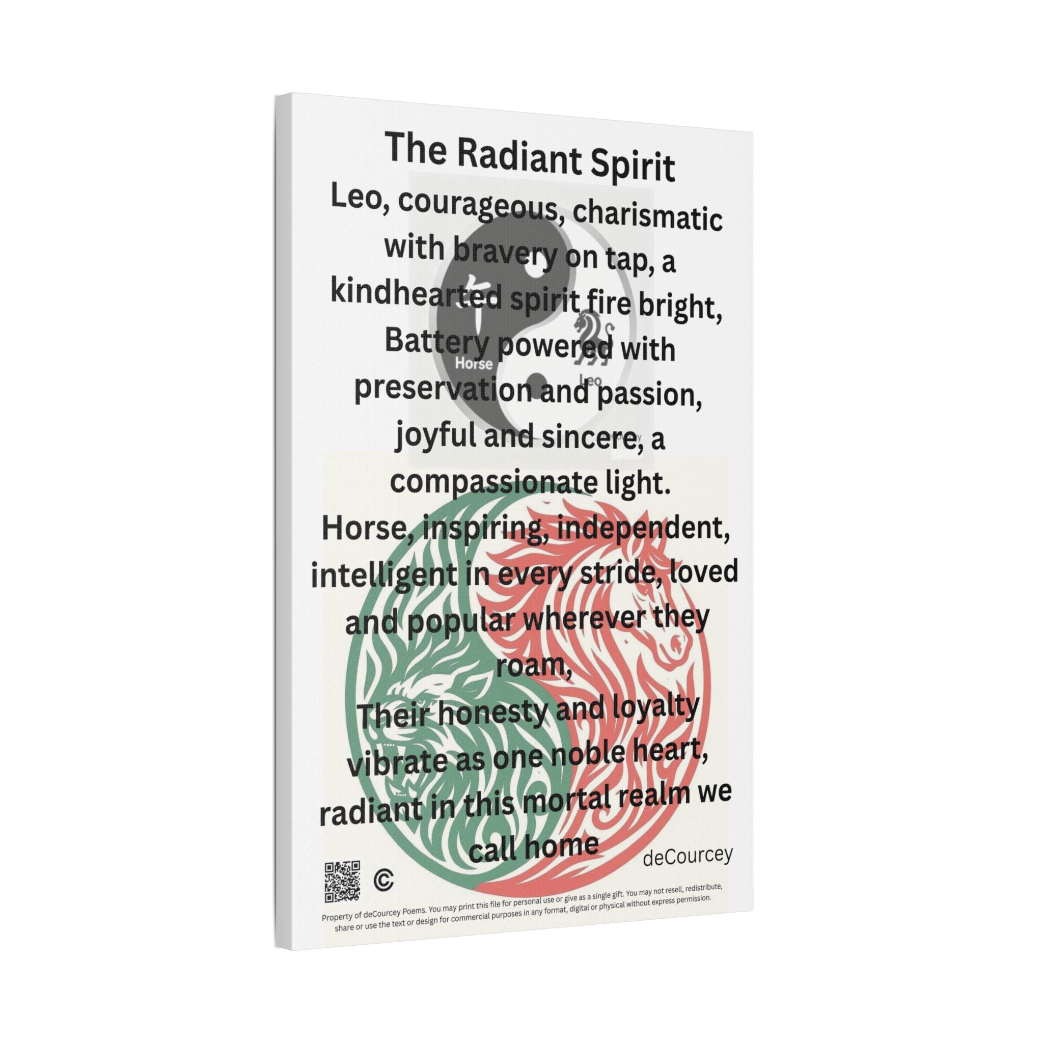 The Radiant Spirit; (1) ; Leo and Horse Zodiac ; Leo Horse Star signs;  Astrology Fiery Horse and Leo Verse; Astrological character Poetry;