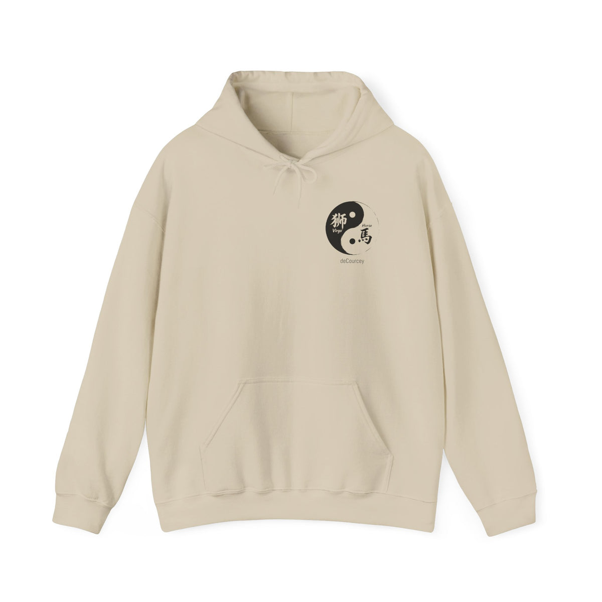 Yin Yang Zodiac Hoodie — Horse & Goat Chinese Zodiac Spiritual Sweatshirt
