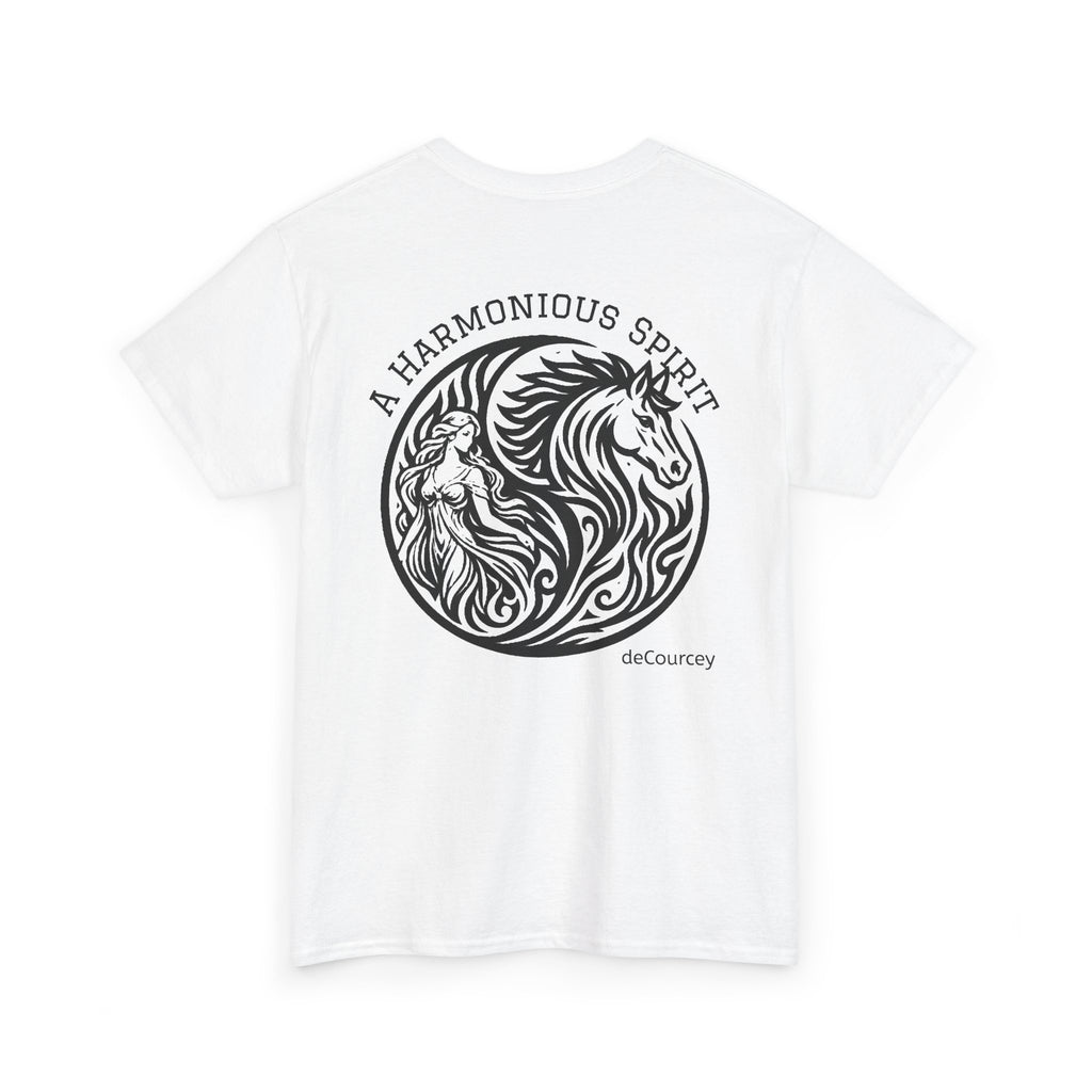 Horse & Woman Yin Circle T‑Shirt — "A Harmonious Spirit" Graphic Tee