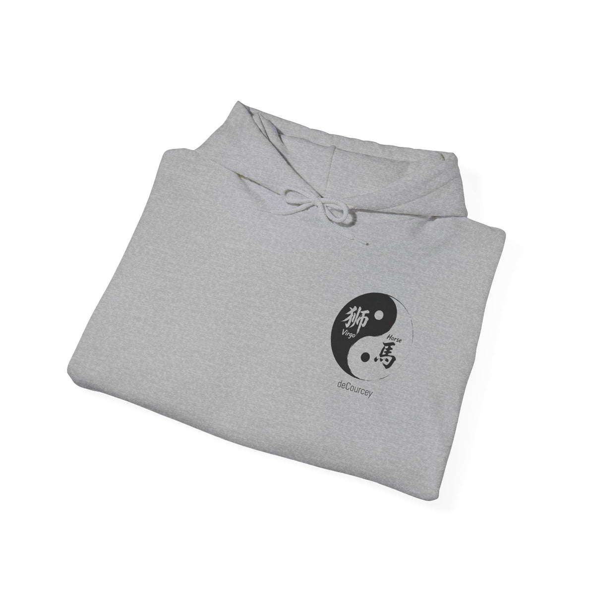Yin Yang Zodiac Hoodie — Horse & Goat Chinese Zodiac Spiritual Sweatshirt