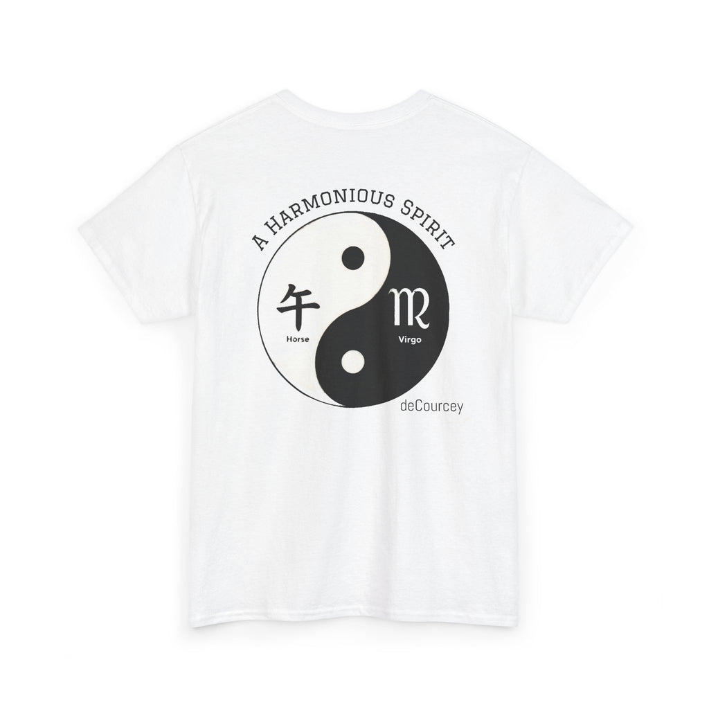Yin Yang Horoscope Tee — Virgo & Horse Zodiac Harmony T‑Shirt