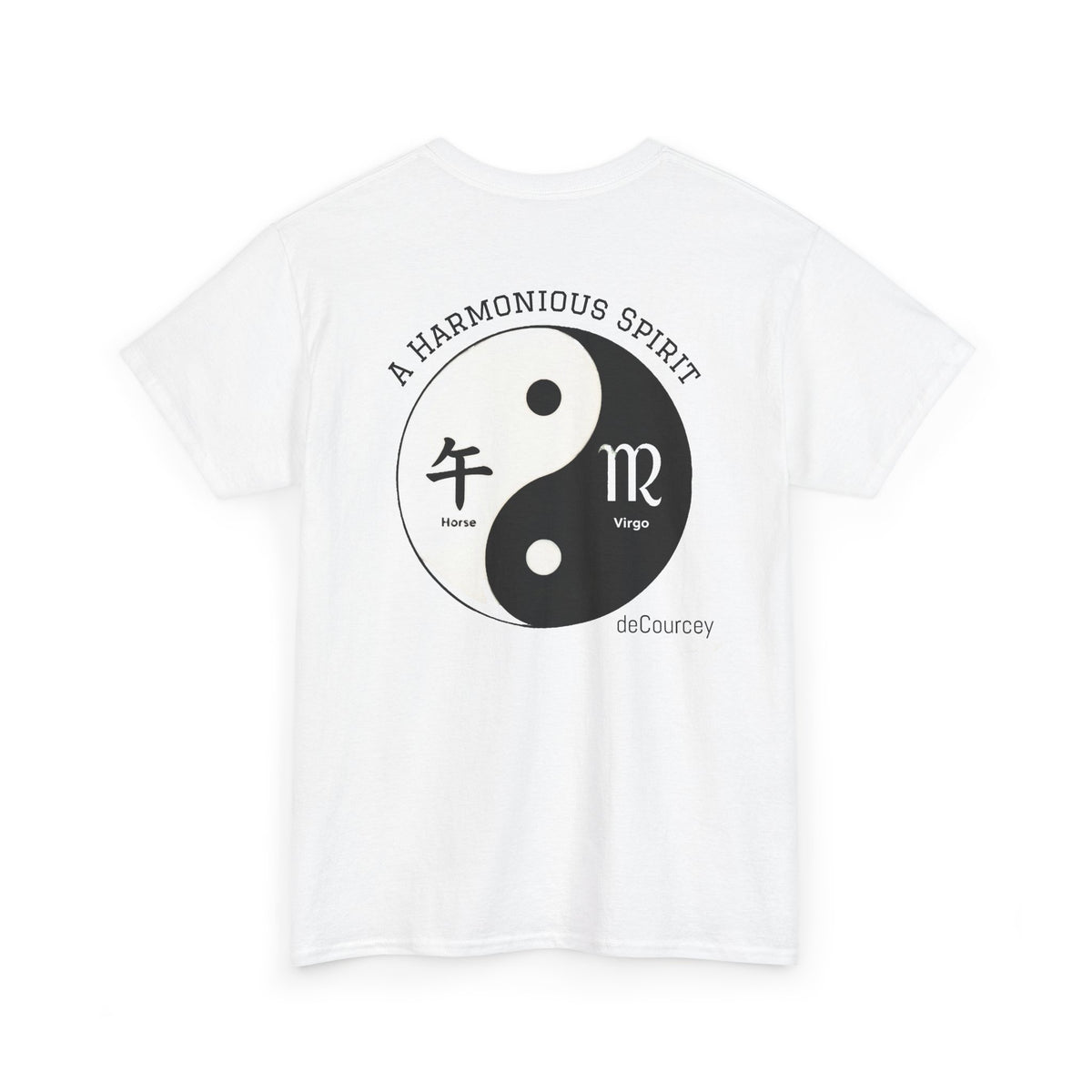 Yin Yang Horoscope Tee — Virgo & Horse Zodiac Harmony T‑Shirt