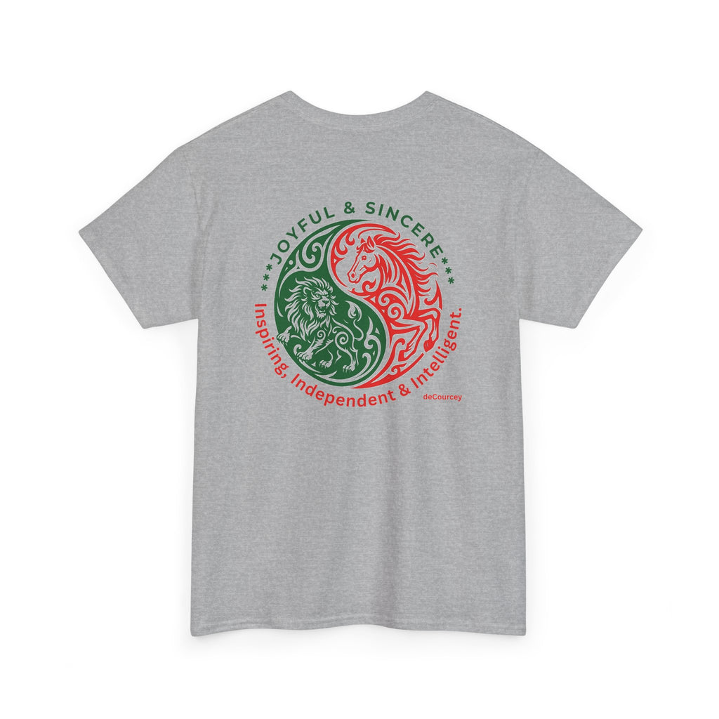 Zodiac Yin-Yang Tee — Joyful & Sincere Aries-Taurus Birthday Shirt