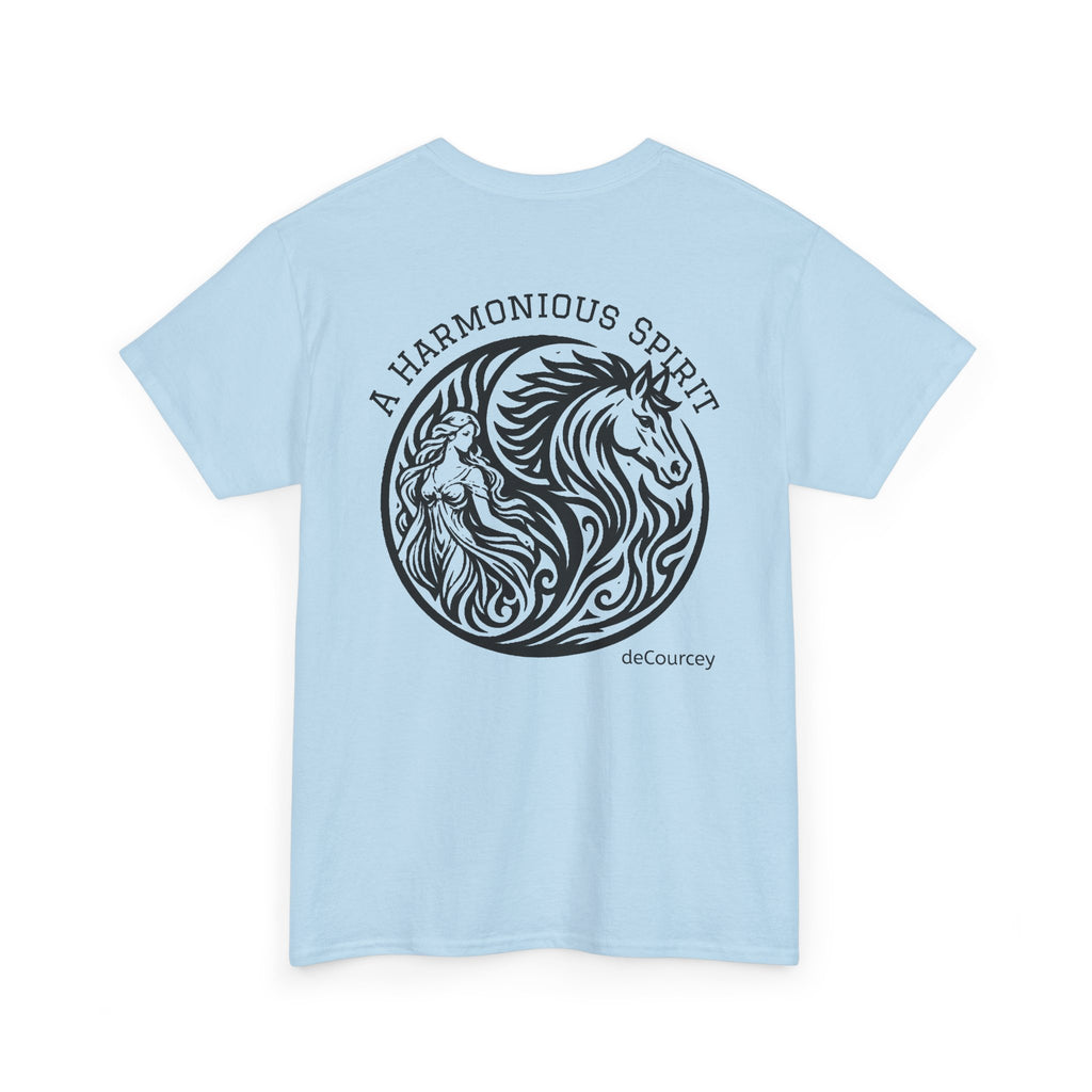 Horse & Woman Yin Circle T‑Shirt — "A Harmonious Spirit" Graphic Tee
