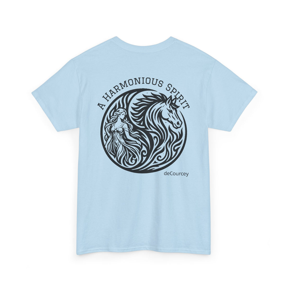 Horse & Woman Yin Circle T‑Shirt — "A Harmonious Spirit" Graphic Tee