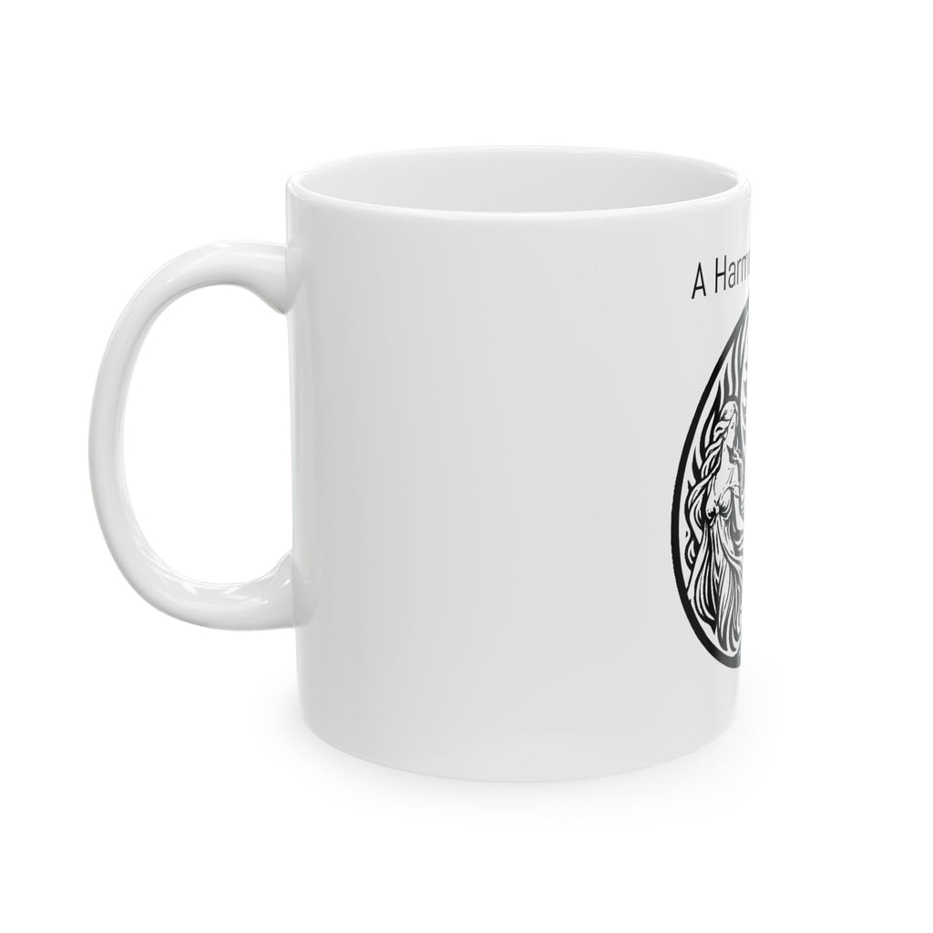A Harmonious Spirit Mug — Yin Yang Horse & Maiden Ceramic Coffee Cup (11oz, 15oz)