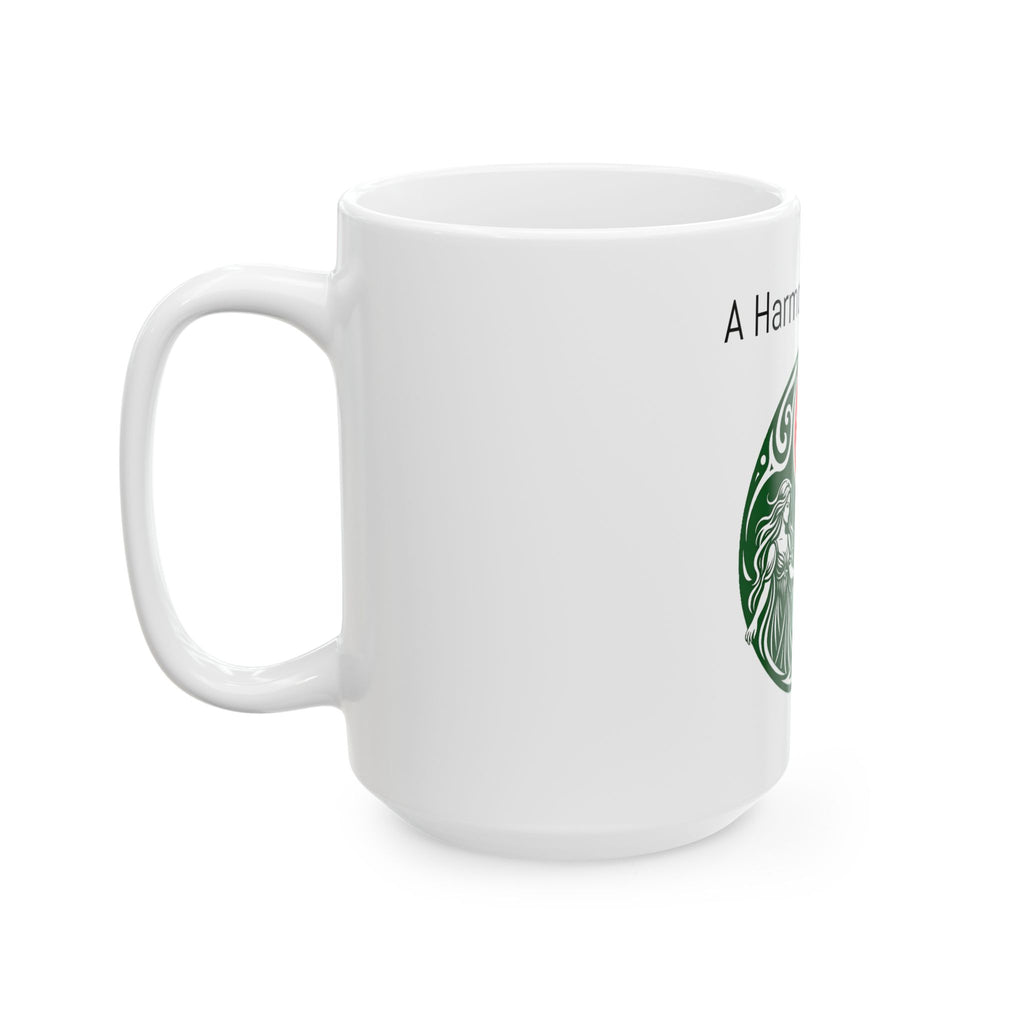 A Harmonious Spirit Ceramic Mug — Yin Yang Horse & Maiden 11oz/15oz