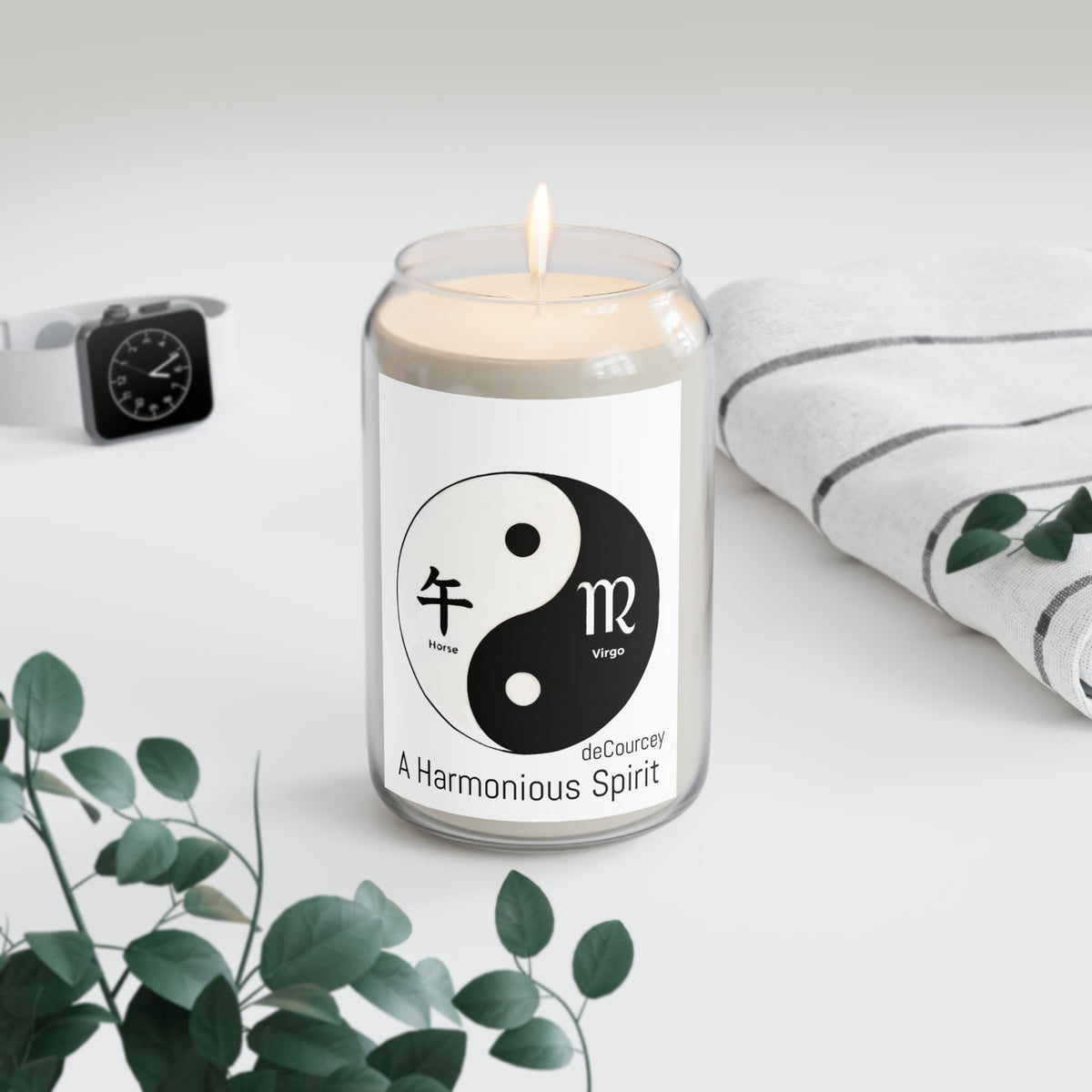 Yin Yang Zodiac Soy Candle — "A Harmonious Spirit" (13.75 oz)