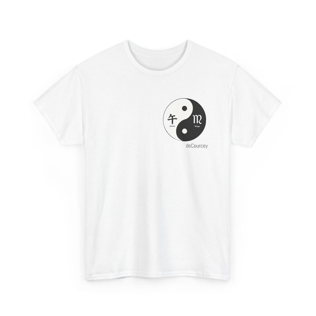 Yin Yang Horoscope Tee — Virgo & Horse Zodiac Harmony T‑Shirt