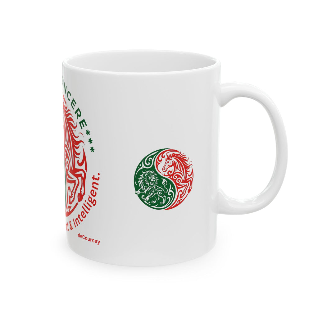 Joyful & Sincere Zodiac Yin-Yang Mug — Inspiring, Independent & Intelligent (11oz/15oz)