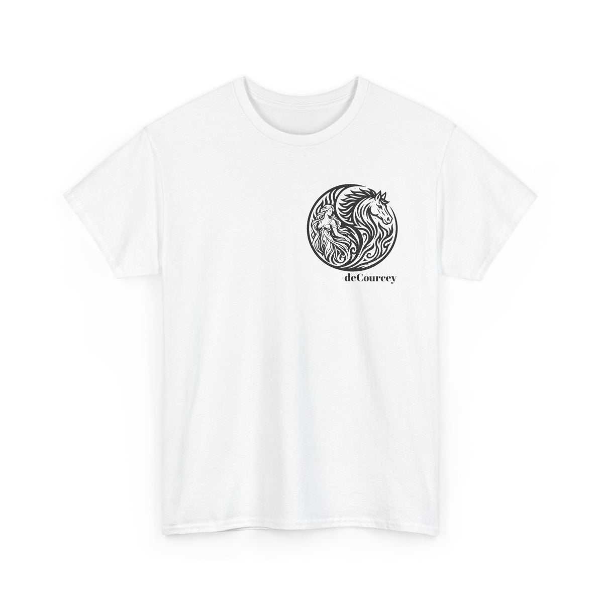 Horse & Woman Yin Circle T‑Shirt — "A Harmonious Spirit" Graphic Tee