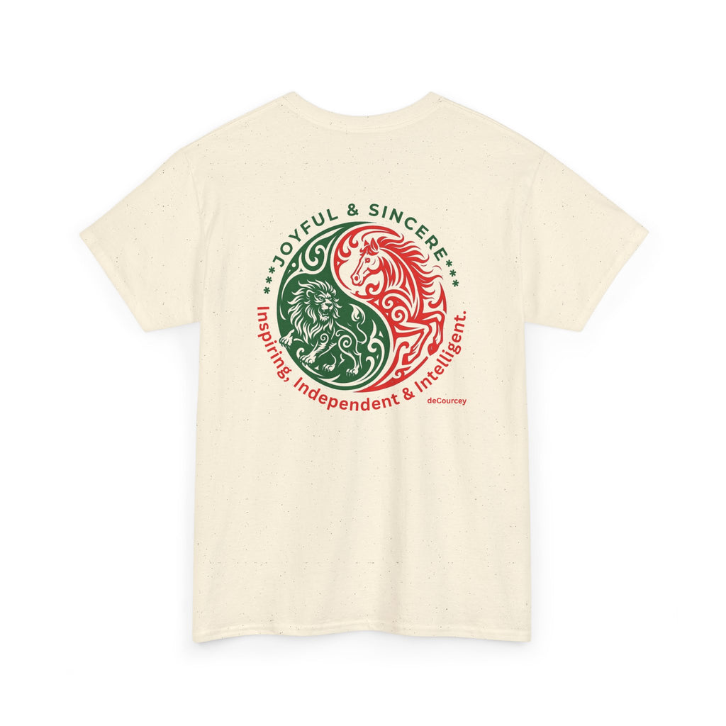 Zodiac Yin-Yang Tee — Joyful & Sincere Aries-Taurus Birthday Shirt