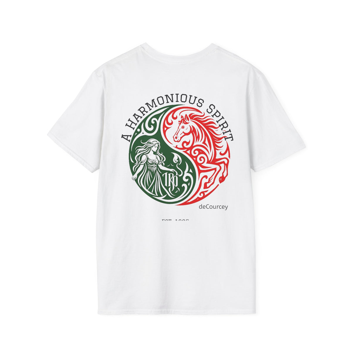 Yin Yang Horse & Maiden T-Shirt — "A Harmonious Spirit" Graphic Tee