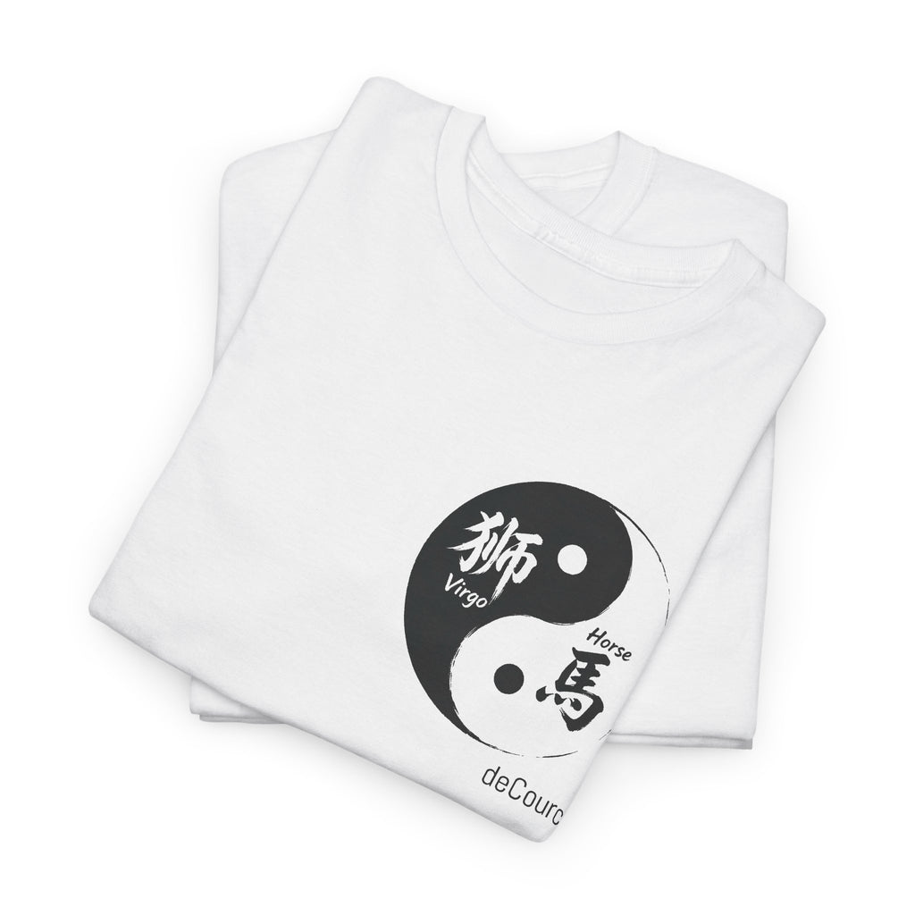 Virgo Horse Yin Yang T‑Shirt — A Harmonious Spirit Zodiac Tee