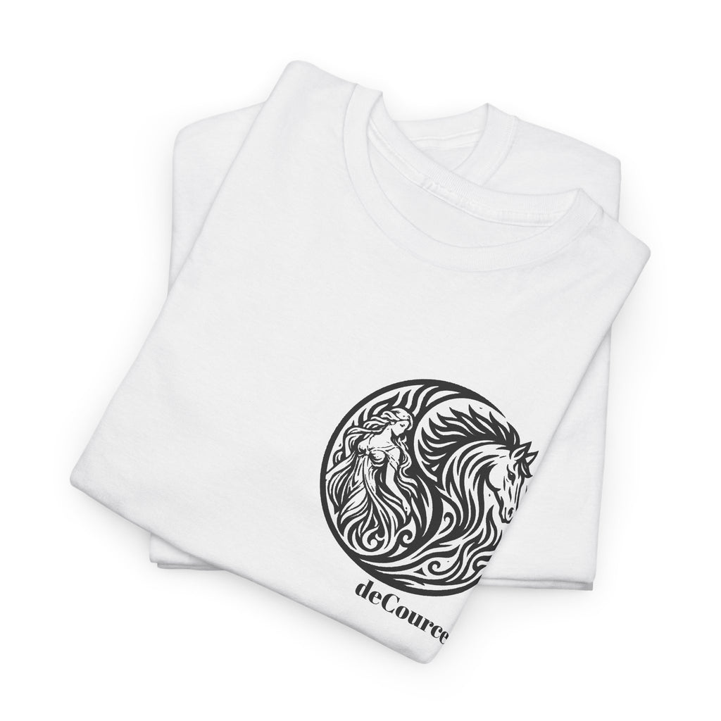 Horse & Woman Yin Circle T‑Shirt — "A Harmonious Spirit" Graphic Tee