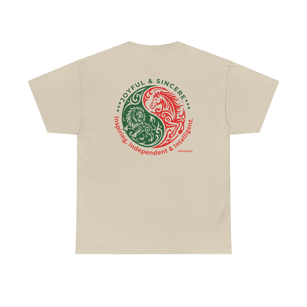 Zodiac Yin-Yang Tee — Joyful & Sincere Aries-Taurus Birthday Shirt