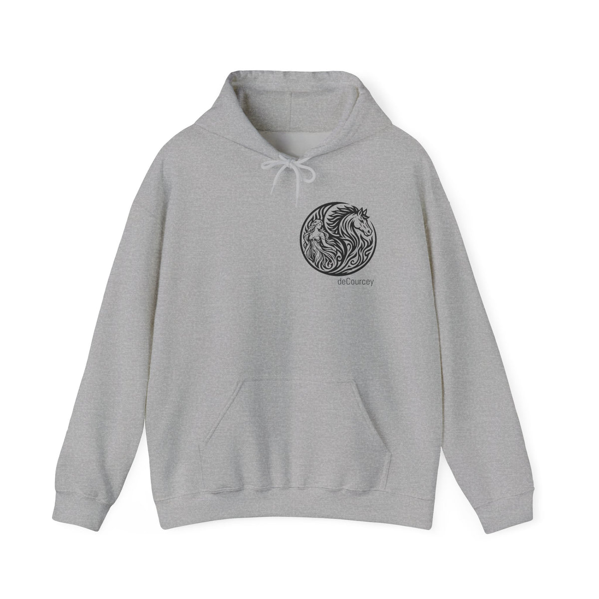 Horse Yin Yang Hoodie – "A Harmoni Spirit" Equestrian Graphic Sweatshirt