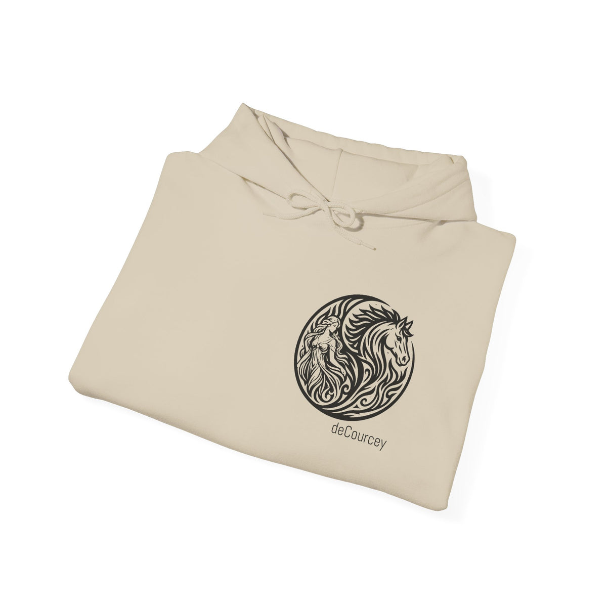 Horse Yin Yang Hoodie – "A Harmoni Spirit" Equestrian Graphic Sweatshirt