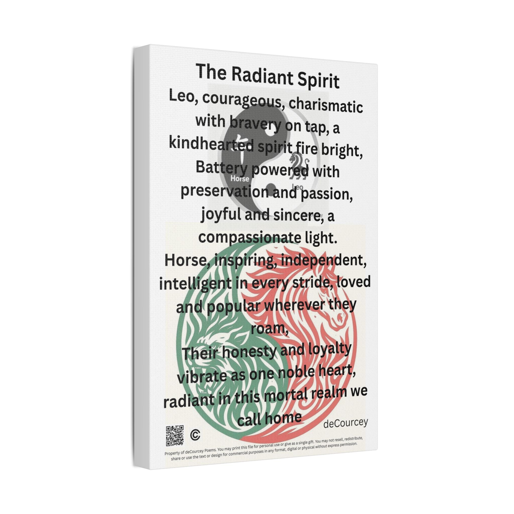 The Radiant Spirit; (1) ; Leo and Horse Zodiac ; Leo Horse Star signs;  Astrology Fiery Horse and Leo Verse; Astrological character Poetry;
