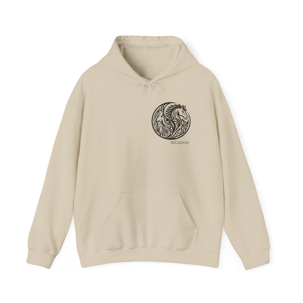 Horse Yin Yang Hoodie – "A Harmoni Spirit" Equestrian Graphic Sweatshirt