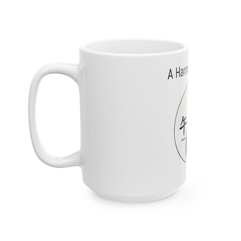Yin-Yang Zodiac Mug — "A Harmonious Spirit" (Horse + Virgo)