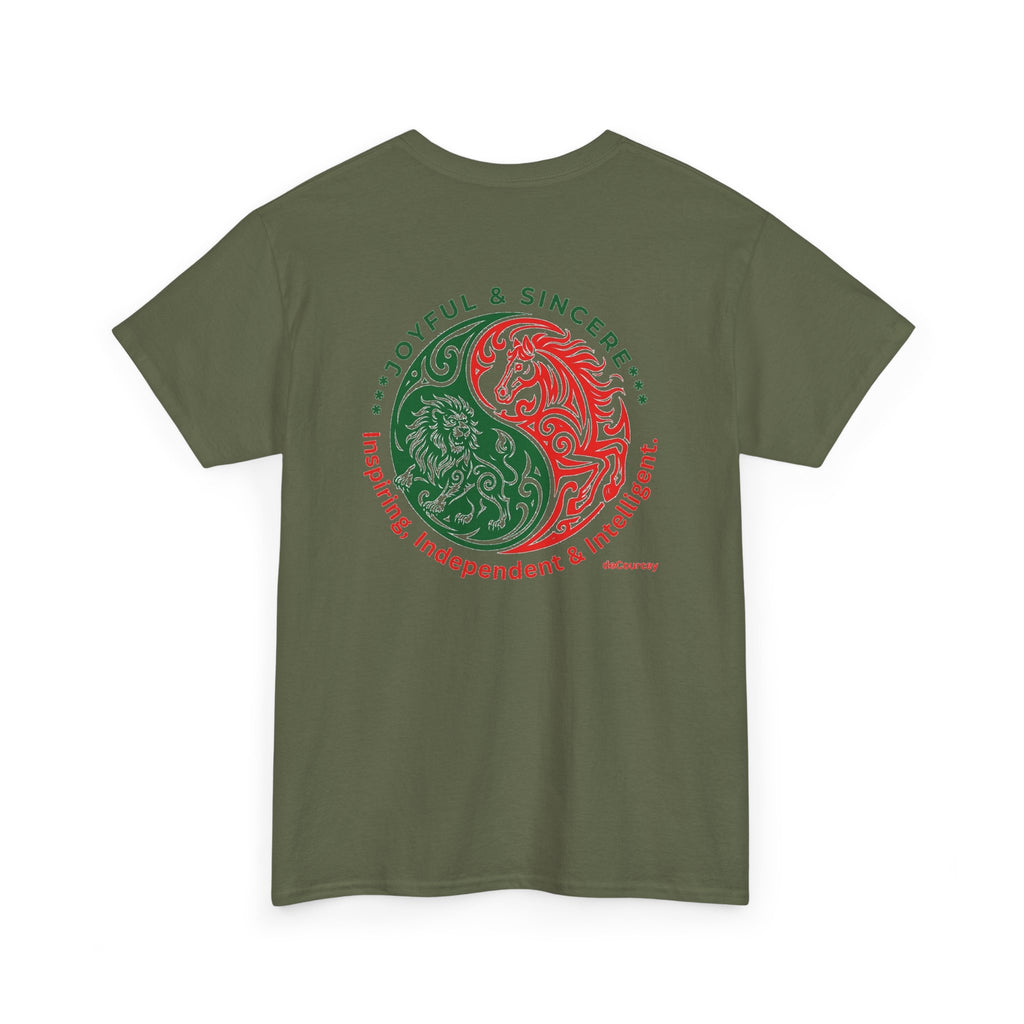 Zodiac Yin-Yang Tee — Joyful & Sincere Aries-Taurus Birthday Shirt