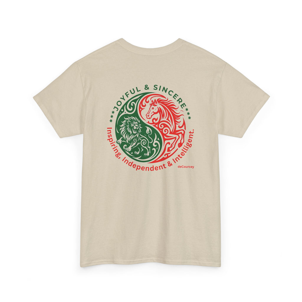 Zodiac Yin-Yang Tee — Joyful & Sincere Aries-Taurus Birthday Shirt