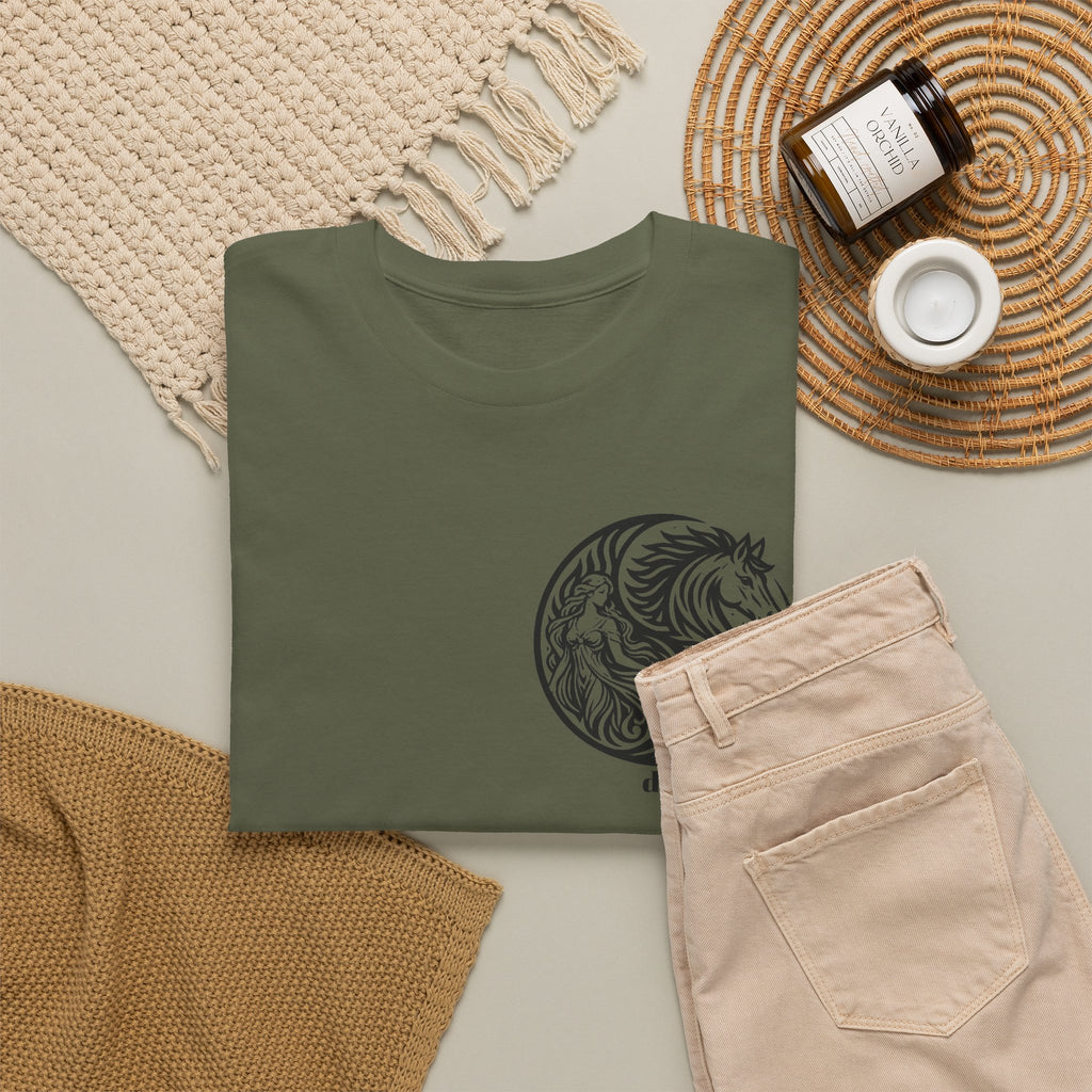 Horse & Woman Yin Circle T‑Shirt — "A Harmonious Spirit" Graphic Tee