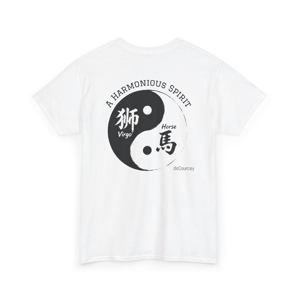 Virgo Horse Yin Yang T‑Shirt — A Harmonious Spirit Zodiac Tee