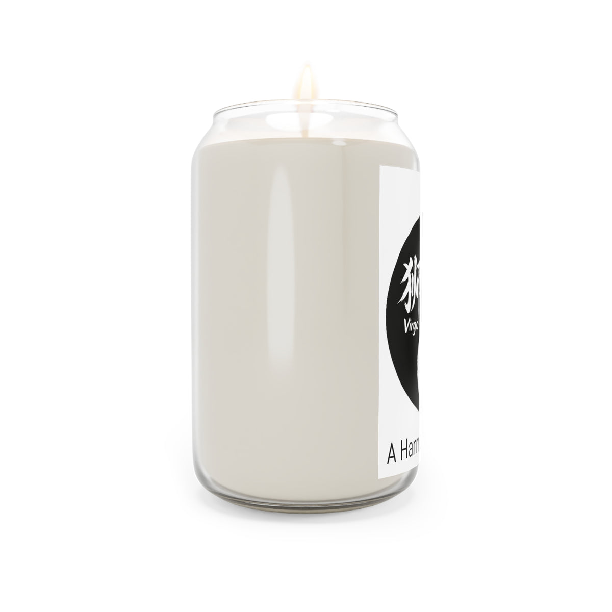 Soy Candle — Yin Yang Virgo Horse Design "A Harmonious Spirit" (13.75 oz)