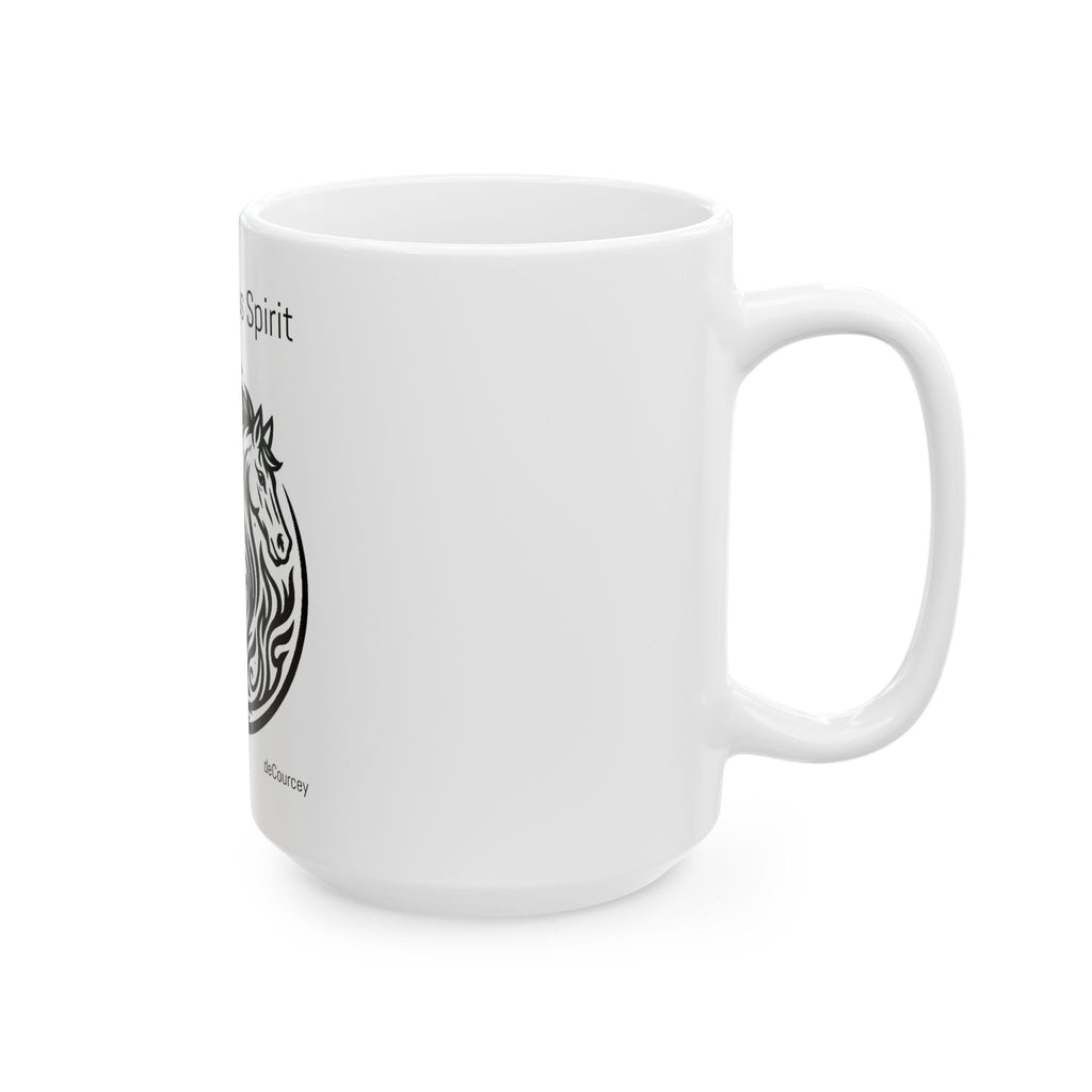A Harmonious Spirit Mug — Yin Yang Horse & Maiden Ceramic Coffee Cup (11oz, 15oz)