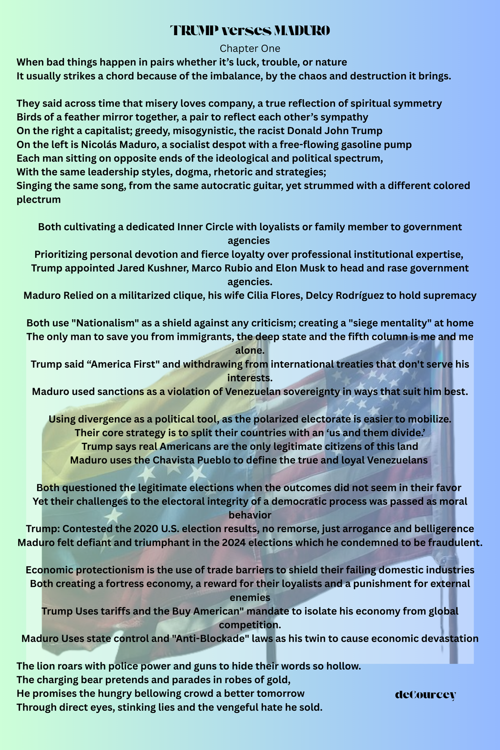 TRUMP verses MADURO pdf