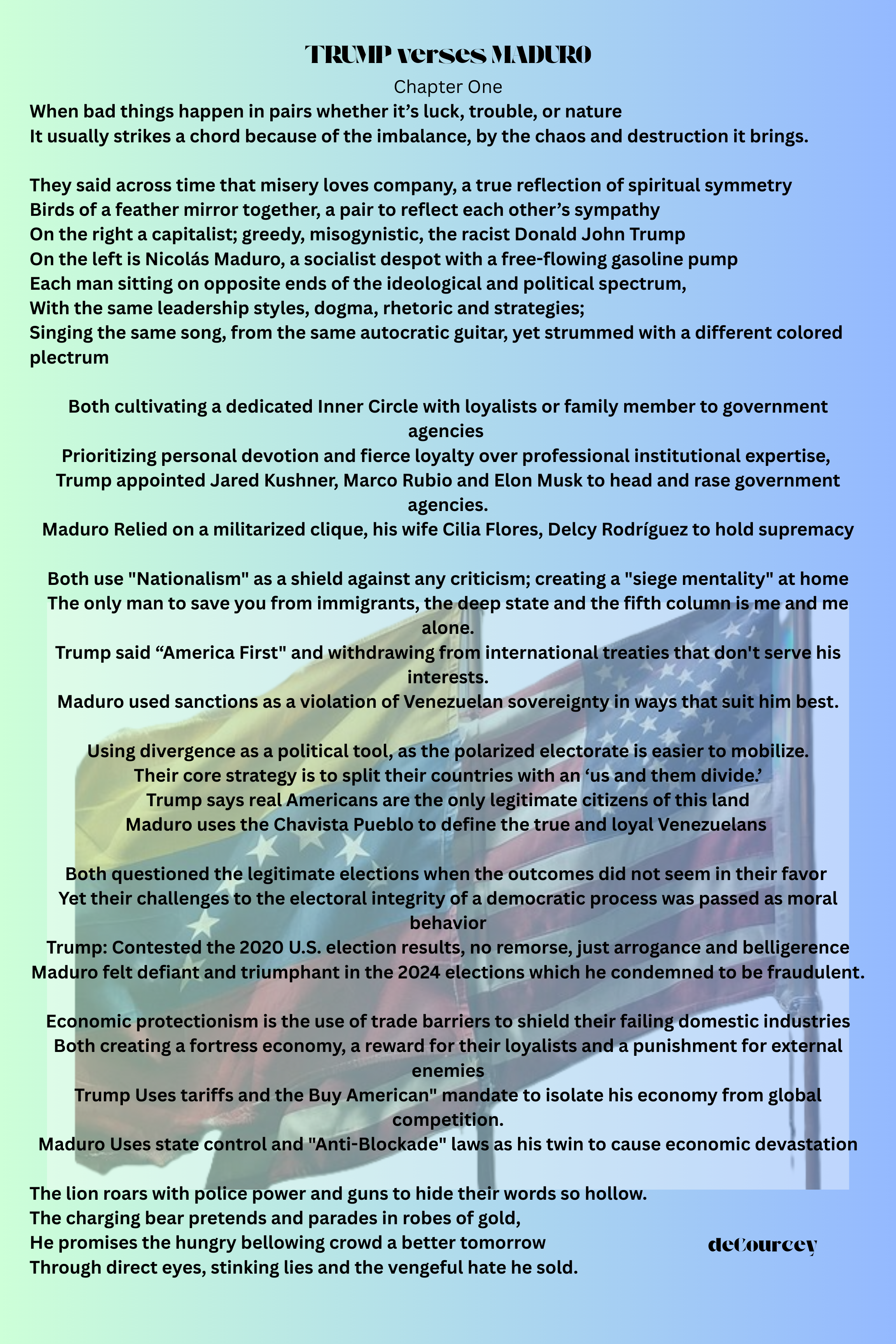 TRUMP verses MADURO pdf