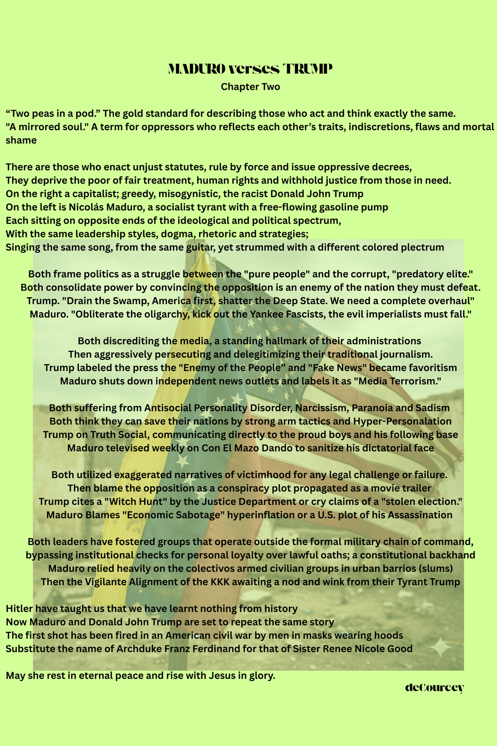 TRUMP verses MADURO pdf